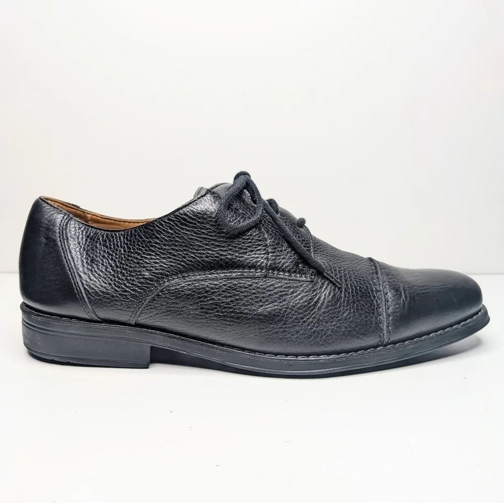 Sandro Moscoloni Black Leather Dress Shoes Men's Size 10.5